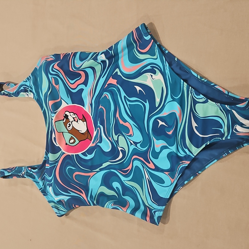 Buc-ee's Tie-dye One Piece Swimsuit Size M - Picture 3 of 7